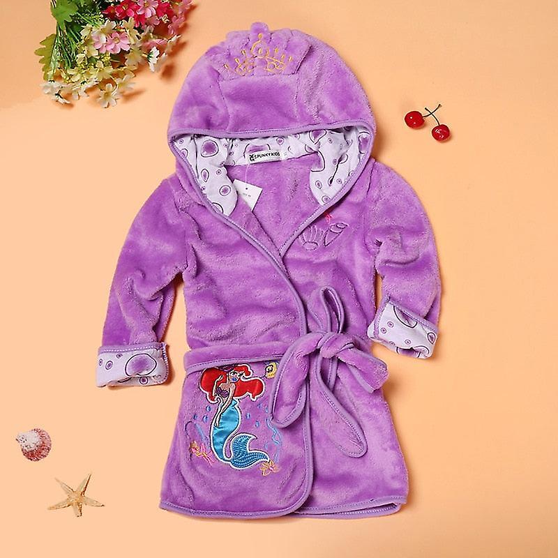 Slowmoose Cute Comfortable Bathrobe Height 120cm / Purple