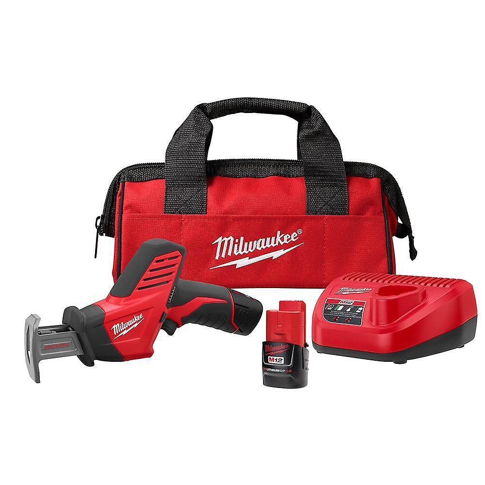 Milwaukee M12 12-Volt Lithium-Ion HACKZALL Cordless Reciprocating Saw Kit with One 1.5Ah Batteries, Charger and Tool Bag