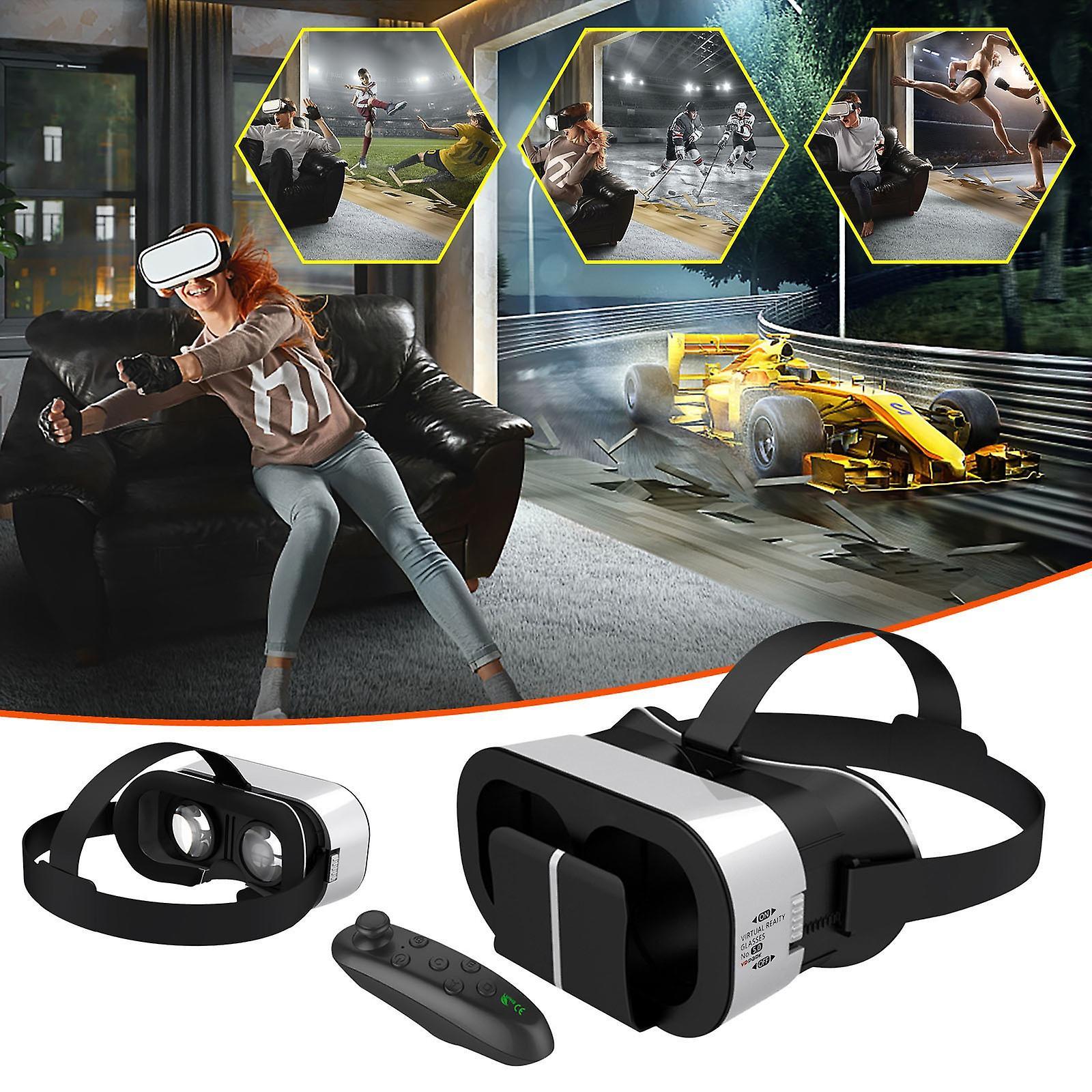 Congjing Vr Virtual Reality Glasses For Mobile Phones With Goggles Suitable For Movies With Remote Control