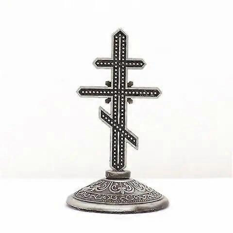 Redkid Russian Orthodox Cross Home Decor Church Icon Ornaments Decoration Church Utensils Christ Catholic Gift Light Grey CHINA