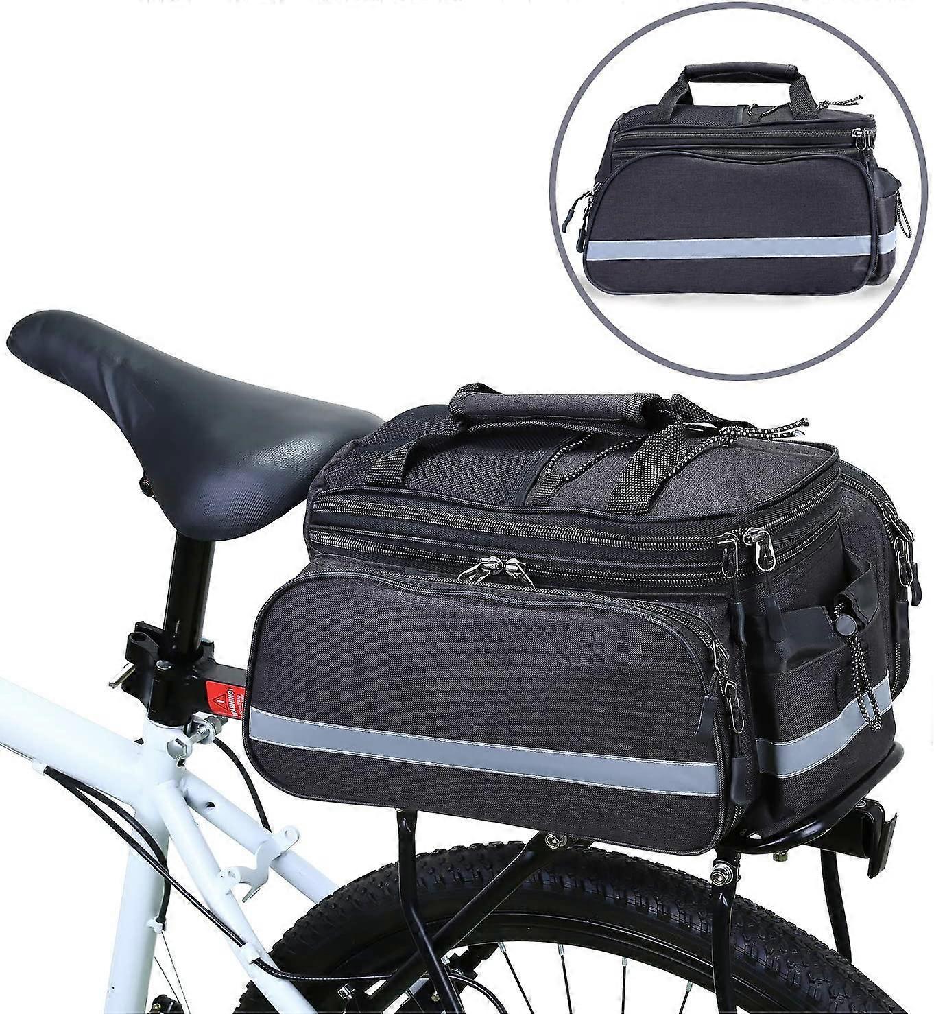 Linkrunning Luggage carrier bag waterproof bike bag Rear wheel bag Luggage carrier bag with rain cover