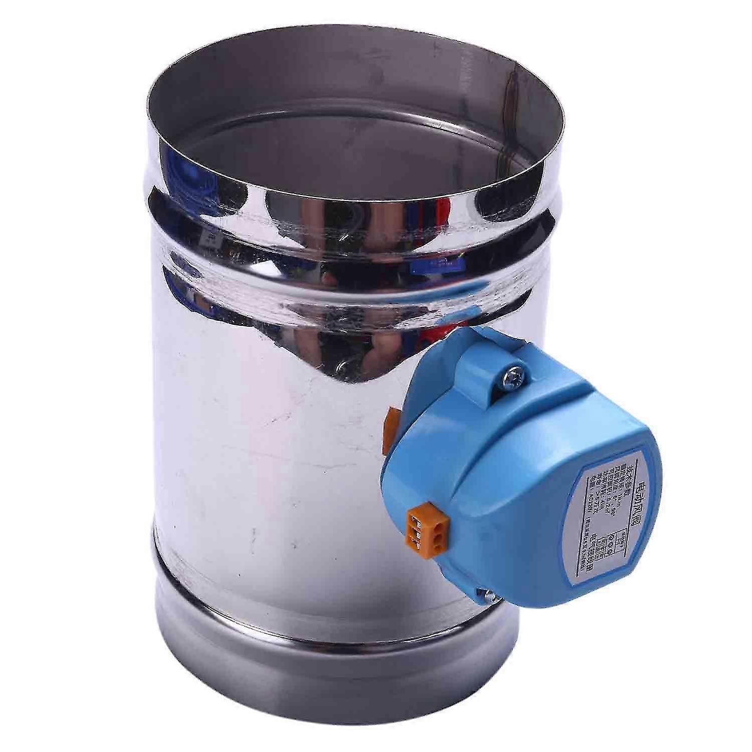 Asiv 125mm Stainless Steel Air Damper Valve Hvac Electric Air Duct Motorized Damper For 5 Inch Ventilati