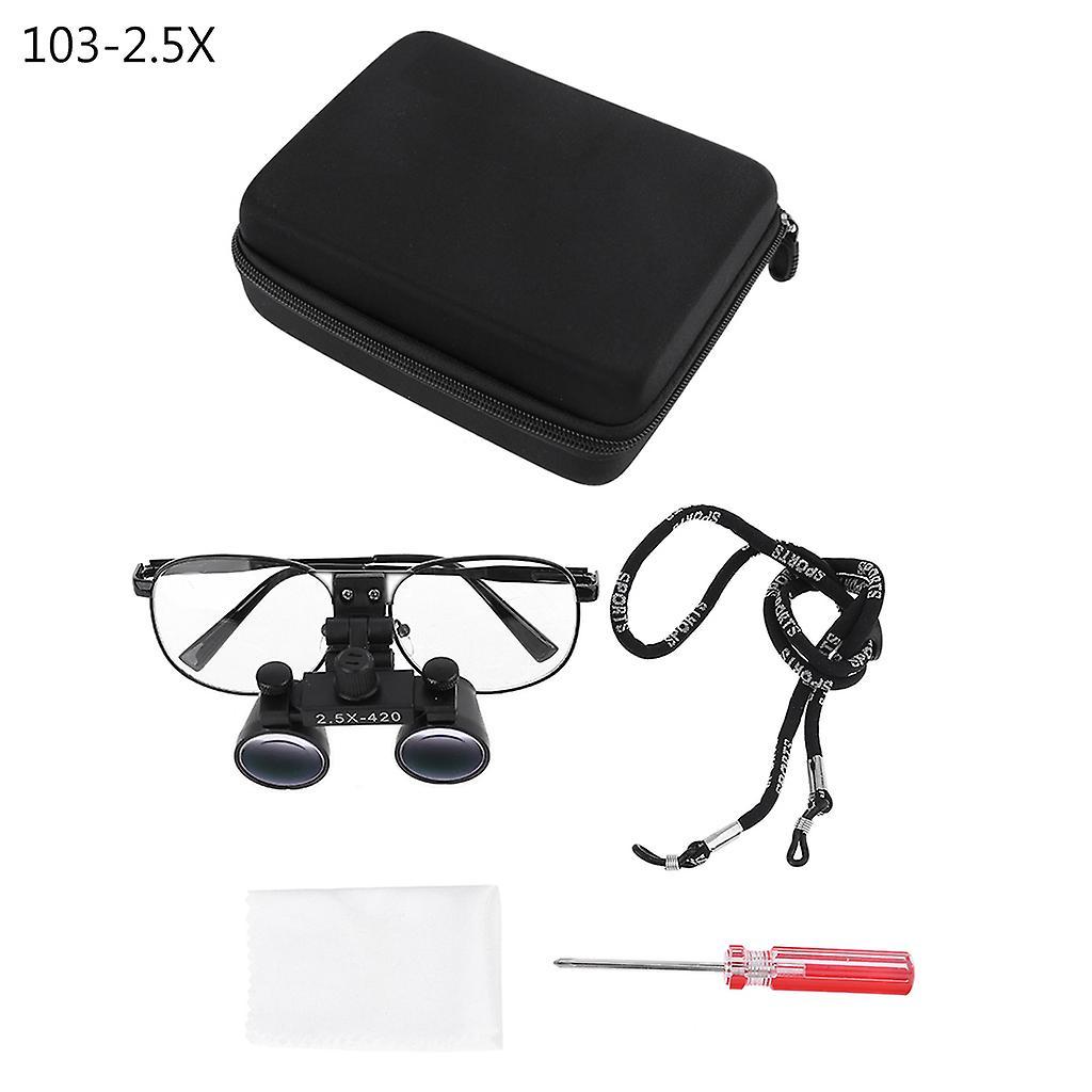 unbrand 2.5X 3.5X Dental Loupe Binocular Magnifier Operation Loupes  Metal Frame