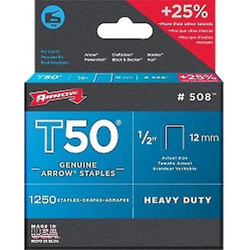 Arrow T50 Staples (Pack of 1250) Silver 10mm