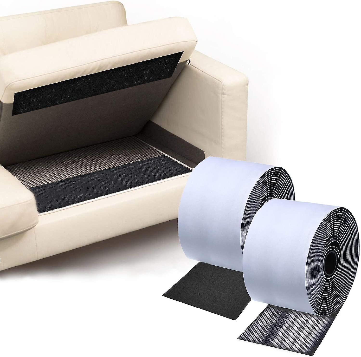 Linki Wabjtam Couch Cushion Non Slip Pads To Keep Couch Cushions From Sliding, Hook And Loop Tape With Adhesive