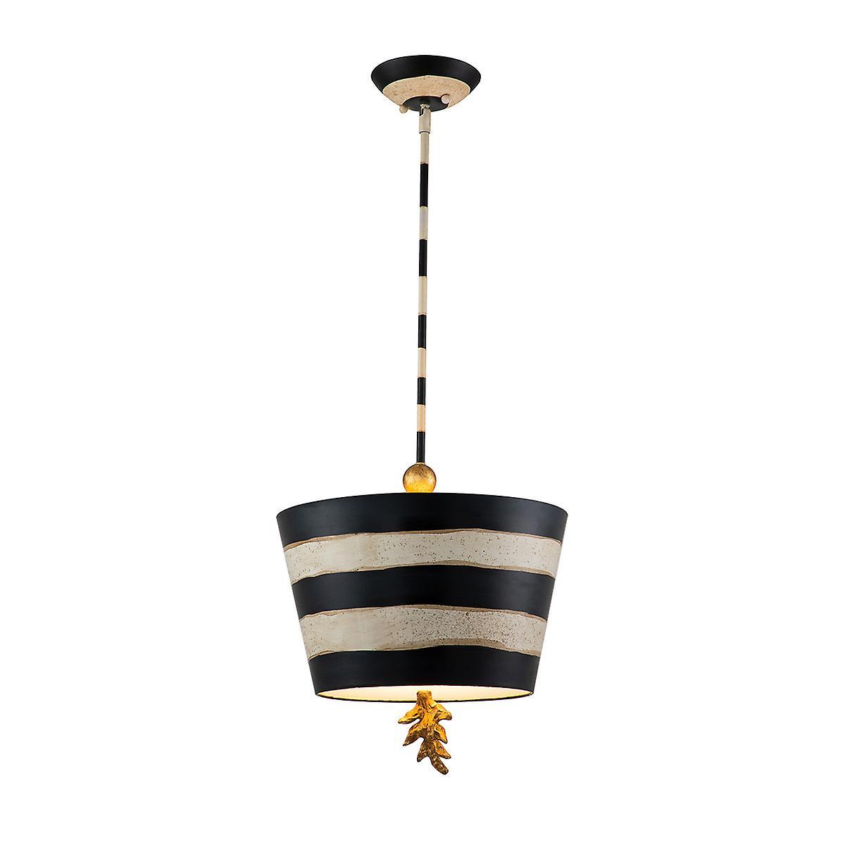 Elstead Lighting South Beach 1 Light Ceiling Pendant Black, Cream, E27