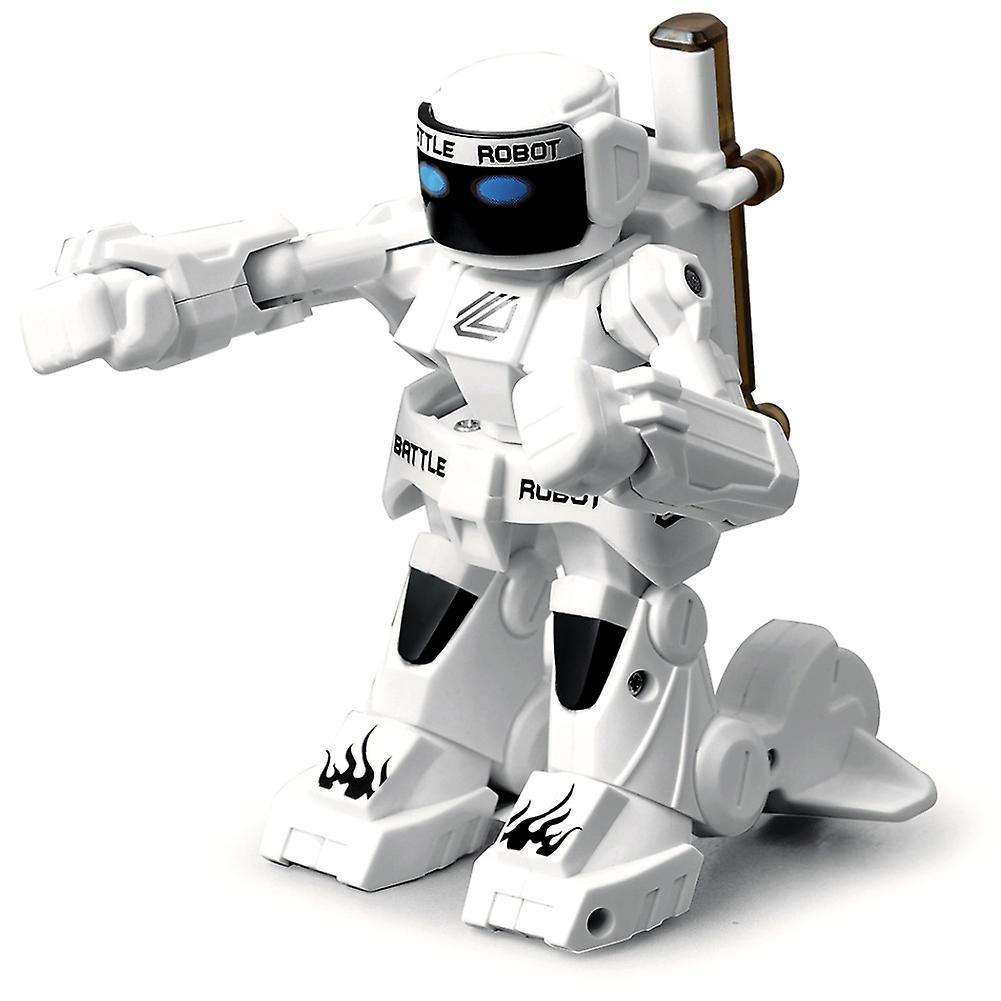 Remorui Electric RC Battle Boxing Robot 2.4G Remote Control Humanoid Fighting Kids Toy White