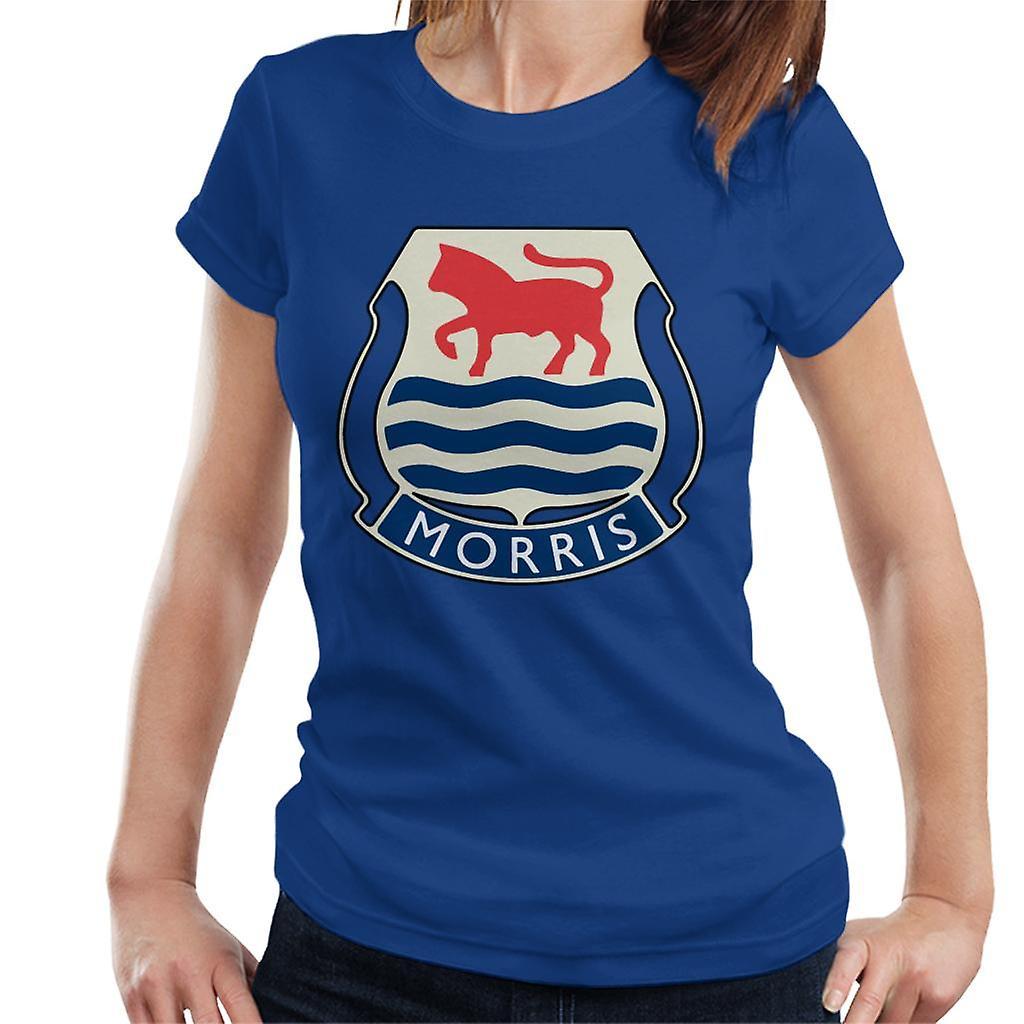 Morris Logo British Motor Heritage Women's T-Shirt Royal Blue Medium