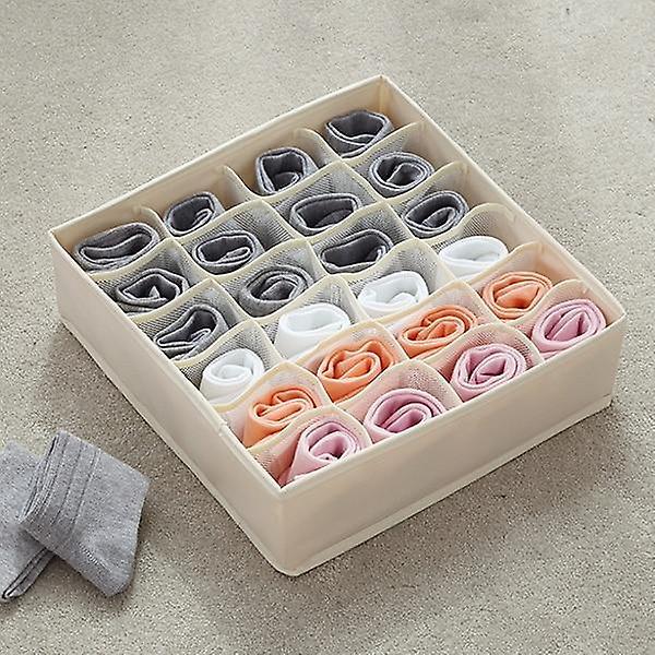 GreenZech Underwear socks organizer box Beige