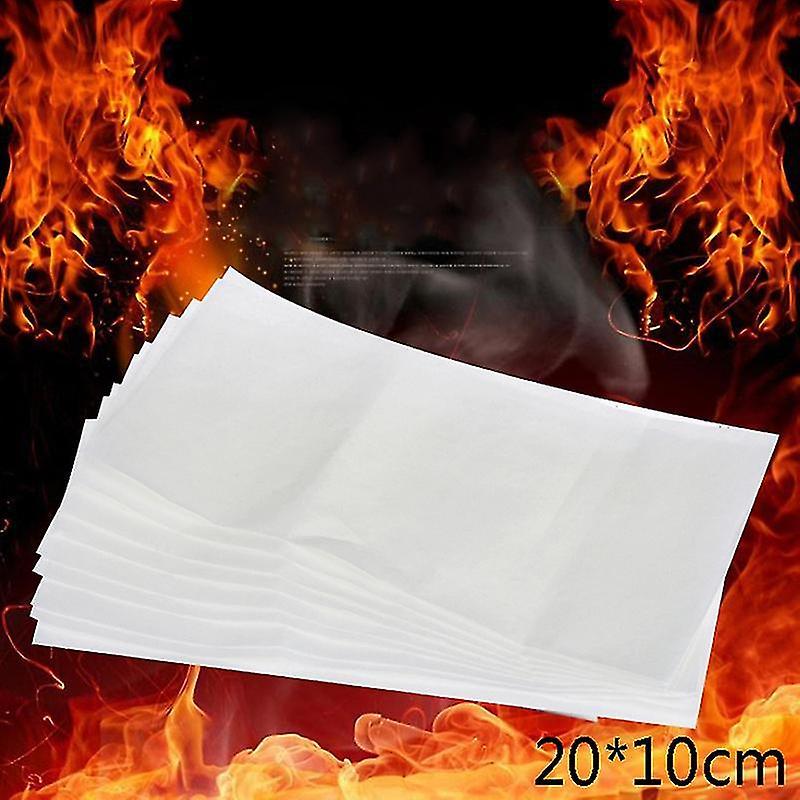 Sbdy 10Pcs 20*10cm Fire Paper Flash Flame Paper Fire Paper Magic Props Effect Shock