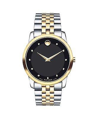 Movado Museum Black Dial Two-tone Men's Watch 0606879 One Size