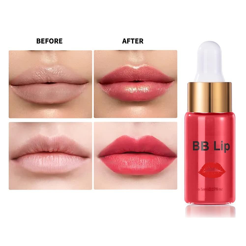 Antbaba BB Lips Serum Kit, Semi Permanent Make-up Treatment, Lip Gloss BB Lip Serum for Lip Pigment, Including 4 Colors Liquid Lip Pigments