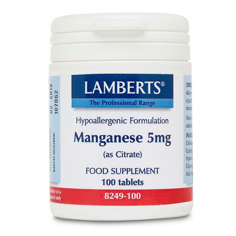 Lamberts Manganese 4mg Tabs 100 (8249-100)