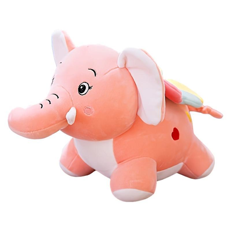 Wiuo Dumbo Douyin Same Style Plush Toy Cartoon Elephant Doll Childrens Pillow Rag Doll Gift pink