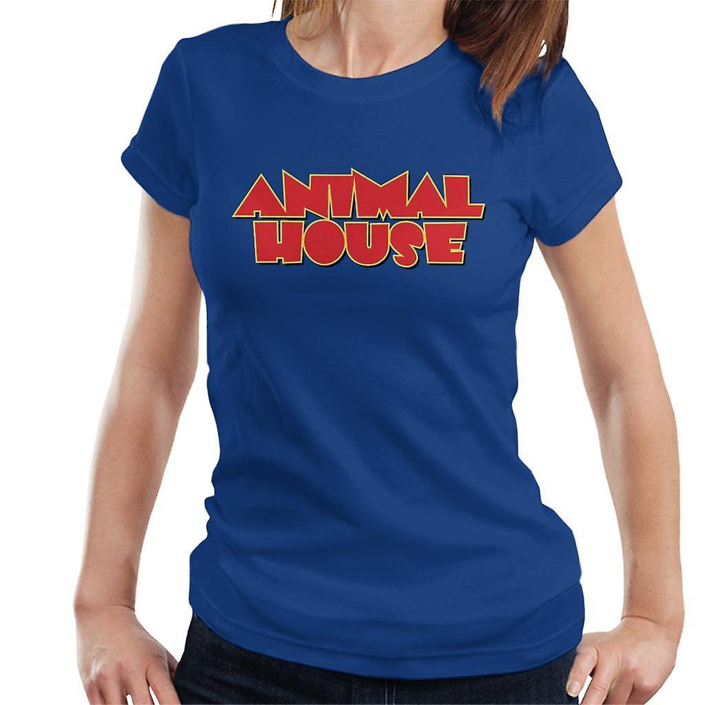 Animal House Red Logo Women's T-Shirt Royal Blue Medium