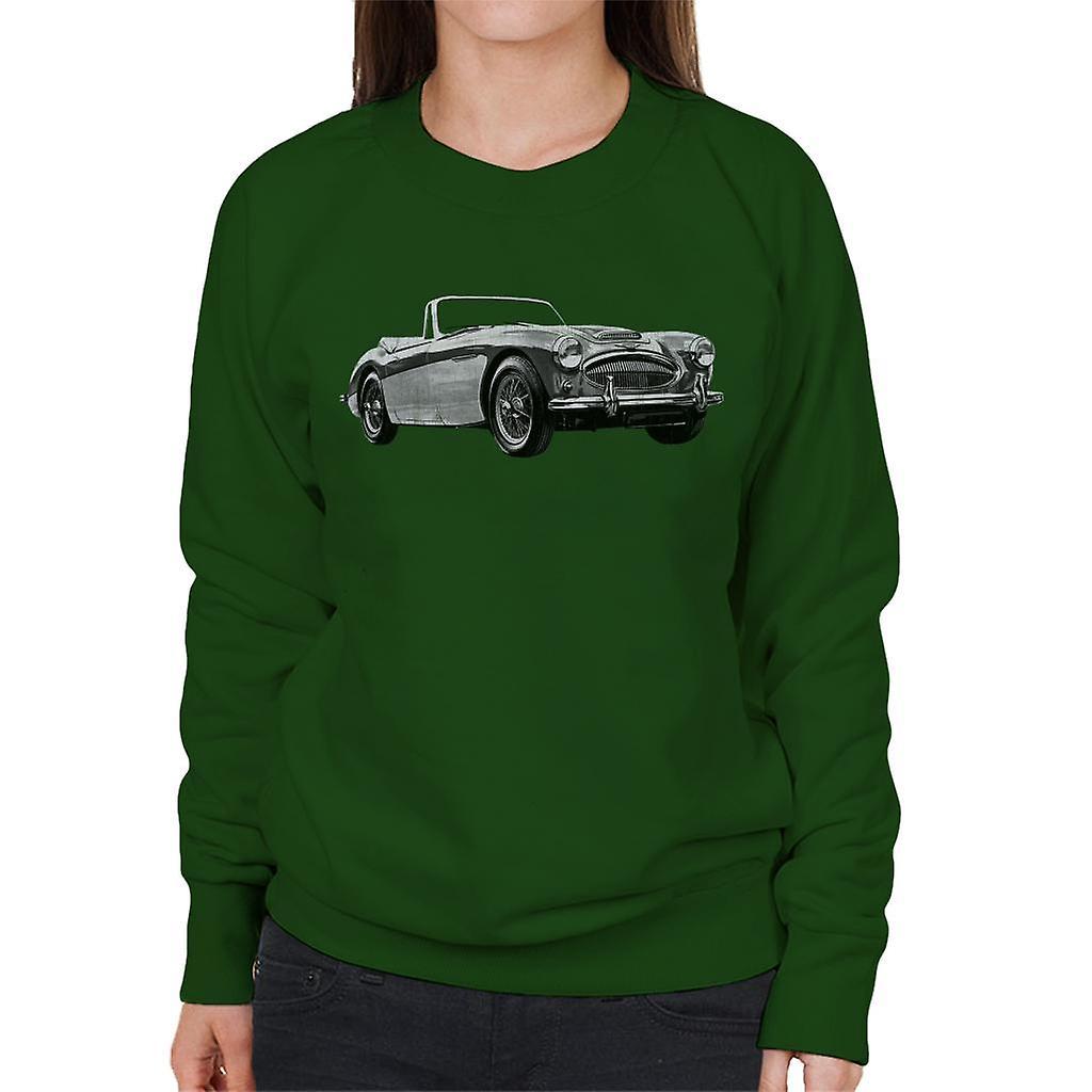 Austin Healey Grey British Motor Heritage Women's Sweatshirt Bottle Green XX-Large