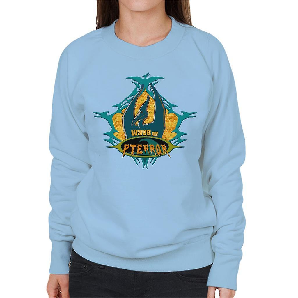 Jurassic Park Pteranodon Wave Of Pterror Women's Sweatshirt Sky Blue Medium