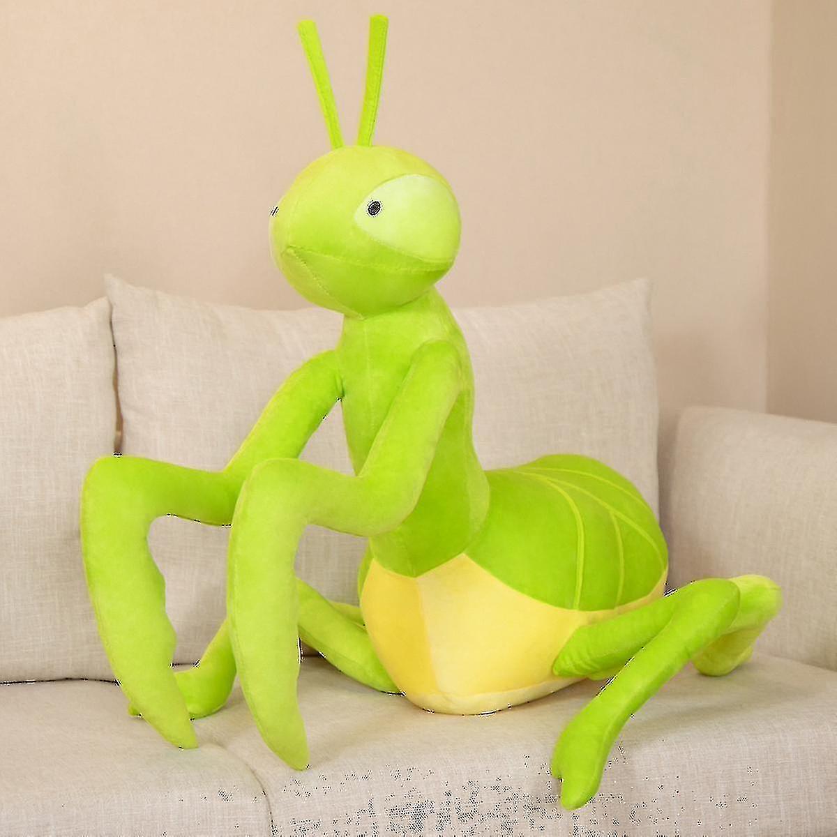 Cryin 70cm Lifelike Mantis Plush Toy Simulation Cartoon Praying Mantis Doll Soft Stuffed Insect Animal Pillow Children Birthday Gifts