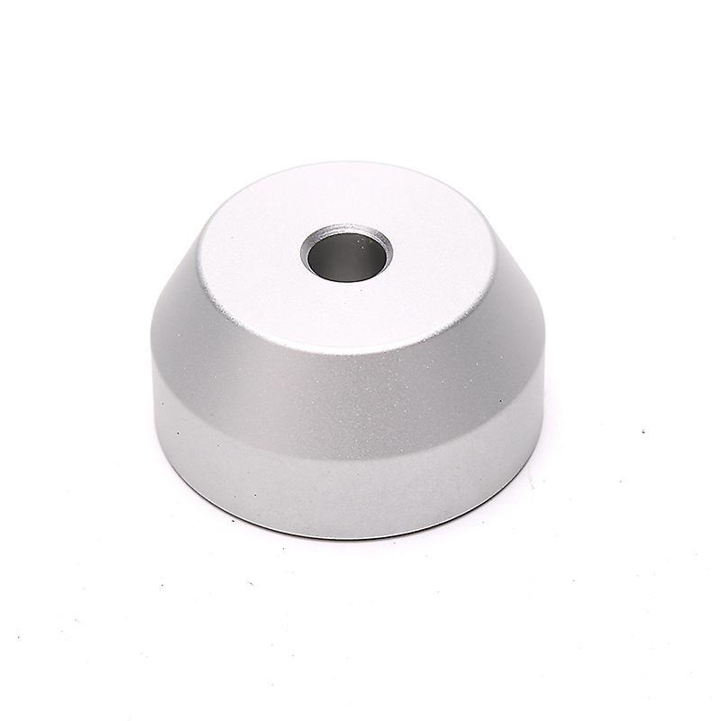 Unbrand 45 Rpm Adapter Durable Solid Aluminum Center Adapter For 7 Inch Ep Record Vinyl Silver