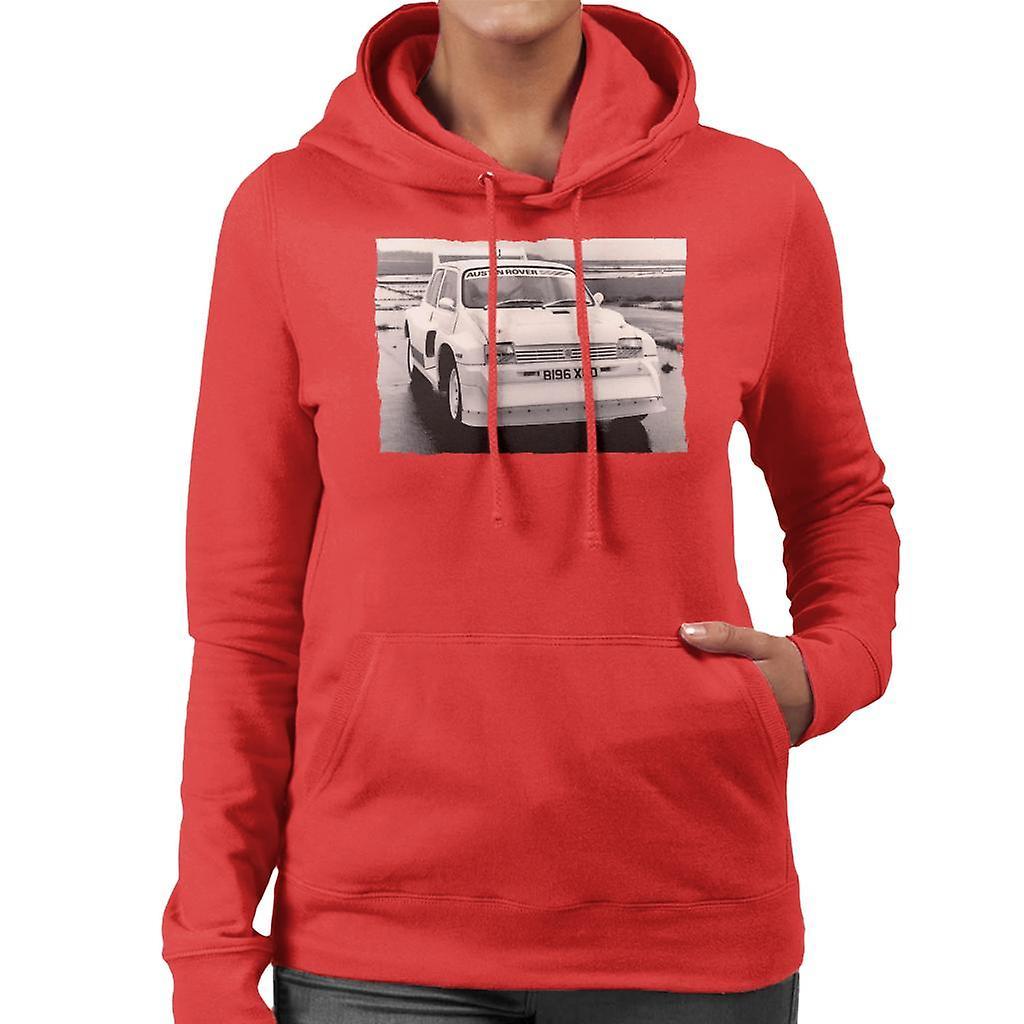 MG Austin Rover British Motor Heritage Women's Hooded Sweatshirt Red Large