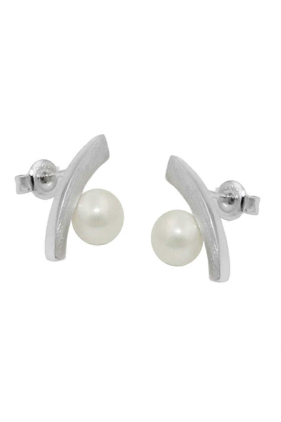 Gallay Earrings Bow Imitation Pearl Silver 925 - Gl93687