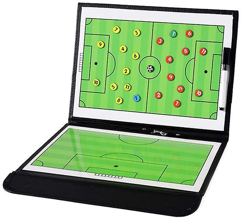 Piao Football Coaching Board Coaches Clipboard Tactical Magnetic Board Kit With Dry Erase, Marker Pen And Zipper Bag