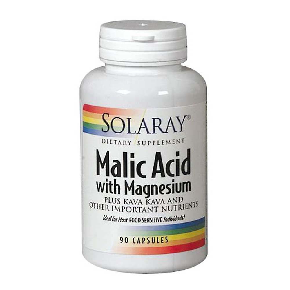 Solaray Malic Acid with Magnesium, 90 Caps (Pack of 1)