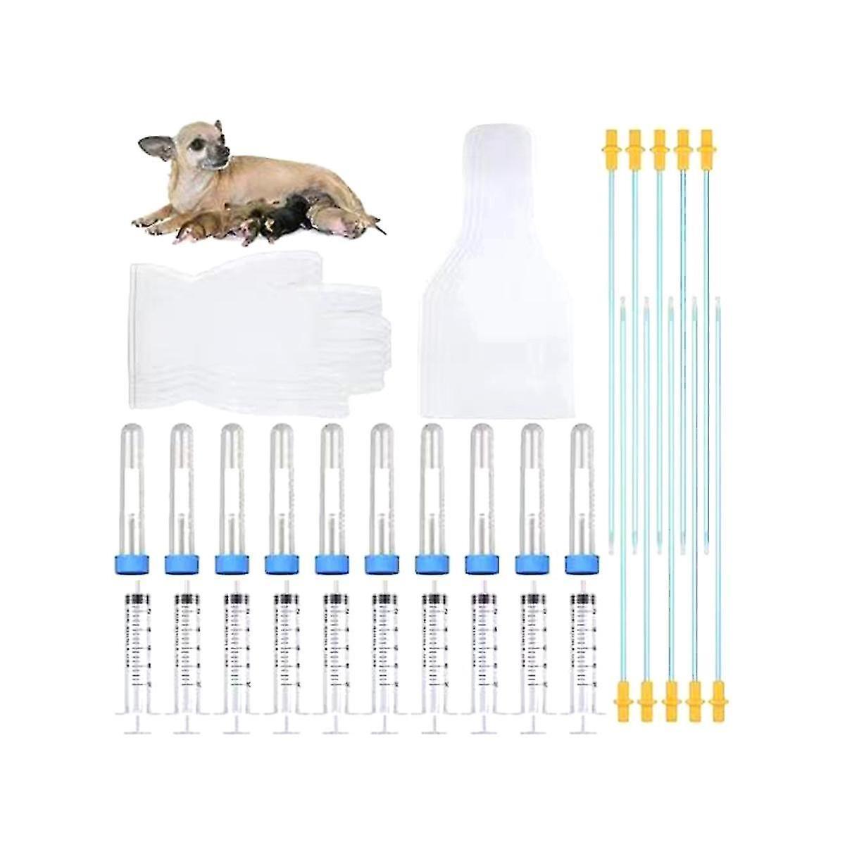 Huamade 10 Set Breeding Kit Artificial Insemination Dog Breeding Kit Insemination Breeder Kit For Small And