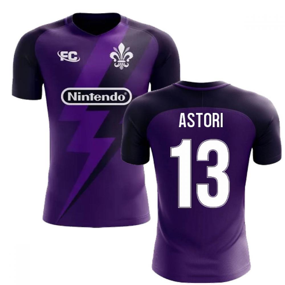 Airo Sportswear 2023-2024 Fiorentina Fans Culture Home Concept Shirt (Astori 13) Purple Small 34-36 inch Chest (88/96cm)