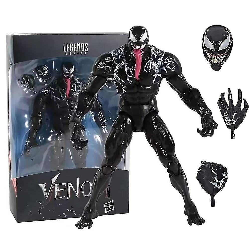 Mingerda Venom Action Figure Toy Collectible Model Wih Replaceable Accessories Home Decoration Gifts