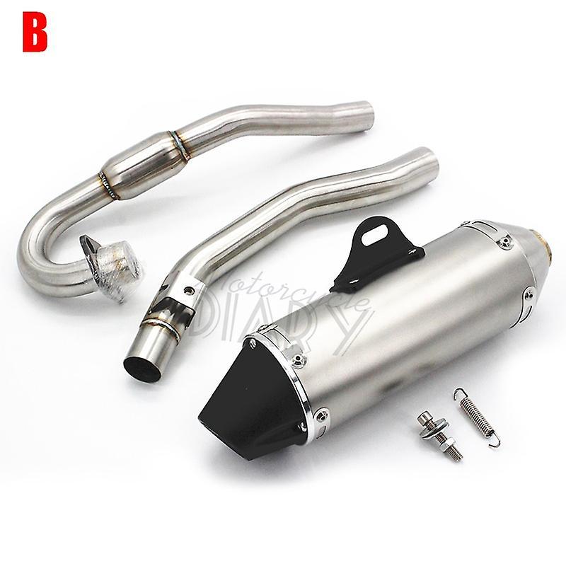 Muggyz For Honda Crf230 Crf150f Crf150 Crf230f 230f Motocross Motorcycle Exhaust Muffler Dirt Bike Pipe Full System Front Link Complete B