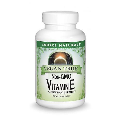 Source Naturals Vegan True Vitamin E D-Alpha Tocopheryl Succinate, 400 IU, 50 Tabs (Pack of 1)