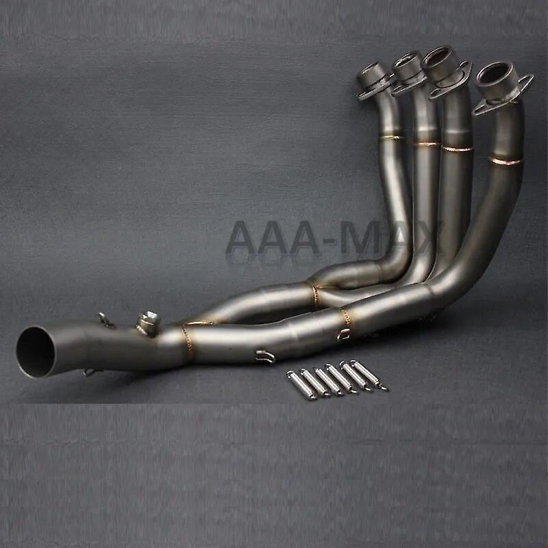 Muggyz R6 Stainless Titanium Middle Pipe Full System Exhaust Link Pipe For Yamaha Yzf R6 Yzf-r6 2006 2007 2008 2009 2010 11 12 13-2014 A