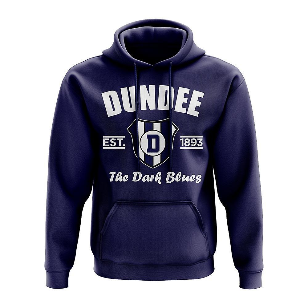 UKSoccerShop Dundee Established Hoody (Navy) LB (9-11 Years)