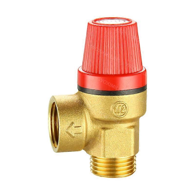 Augro 1/2" Male Pressure Relief Valves - Water/Oil/Gas (3 Bar) Brass Safety Valve