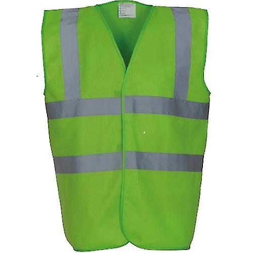 Yoko Mens High-Vis Waistcoat Lime Green L