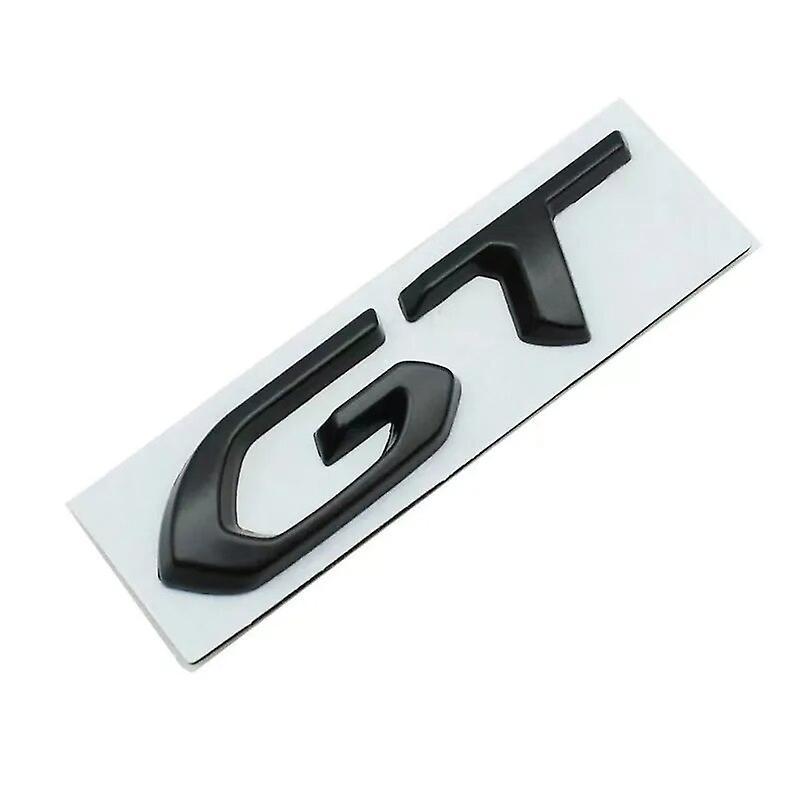 Hikig 3d Metal Black Chrome Red Logo Gt Emblem Car Badge Trunk Decal For Peugeot 208 308 2008 3008 508 5008 Gt Stikcer Accessories