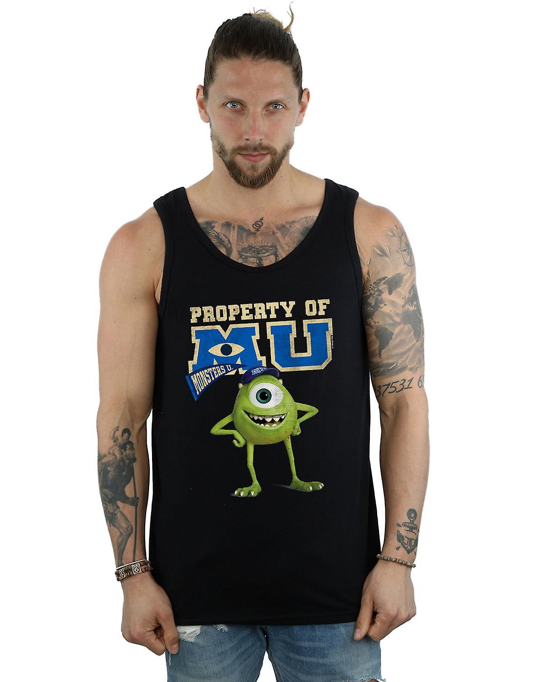 Absolute Cult Disney Men's Monsters University Property Of MU Mike Vest White Medium