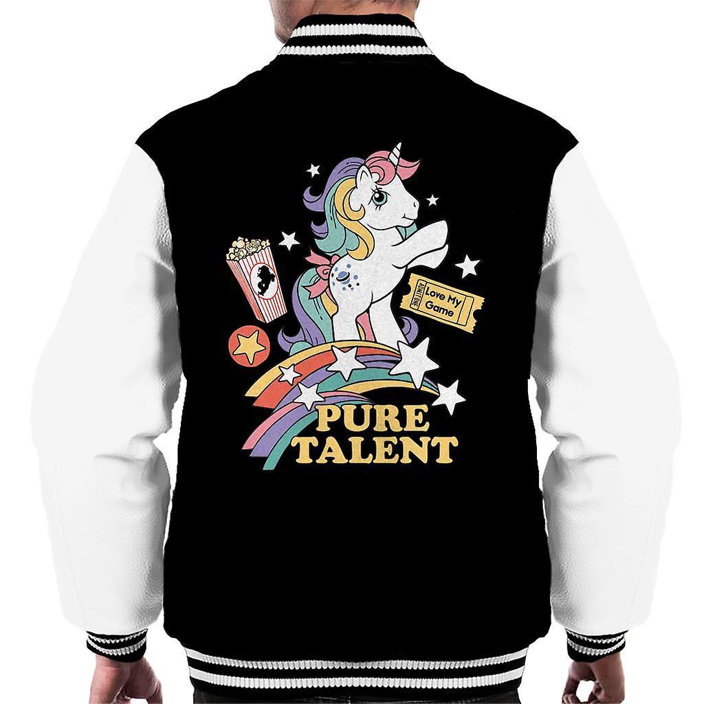 My Little Pony Pure Talent Men's Varsity Jacket Black/White XX-Large