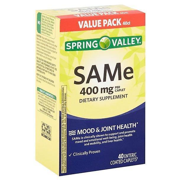 Spring Valley Same Enteric Coated Caplets Value Pack, 400 Mg, 40 Count