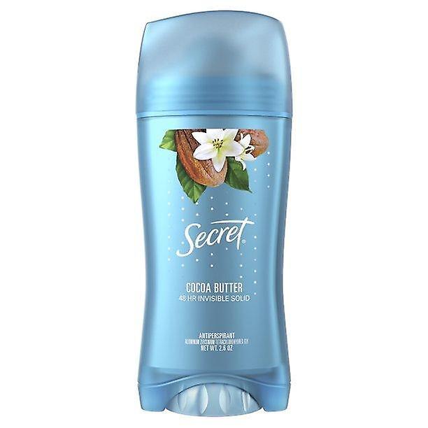 Secret Fresh Antiperspirant Deodorant Invisible Solid, Cocoa Butter, 2.6 Oz