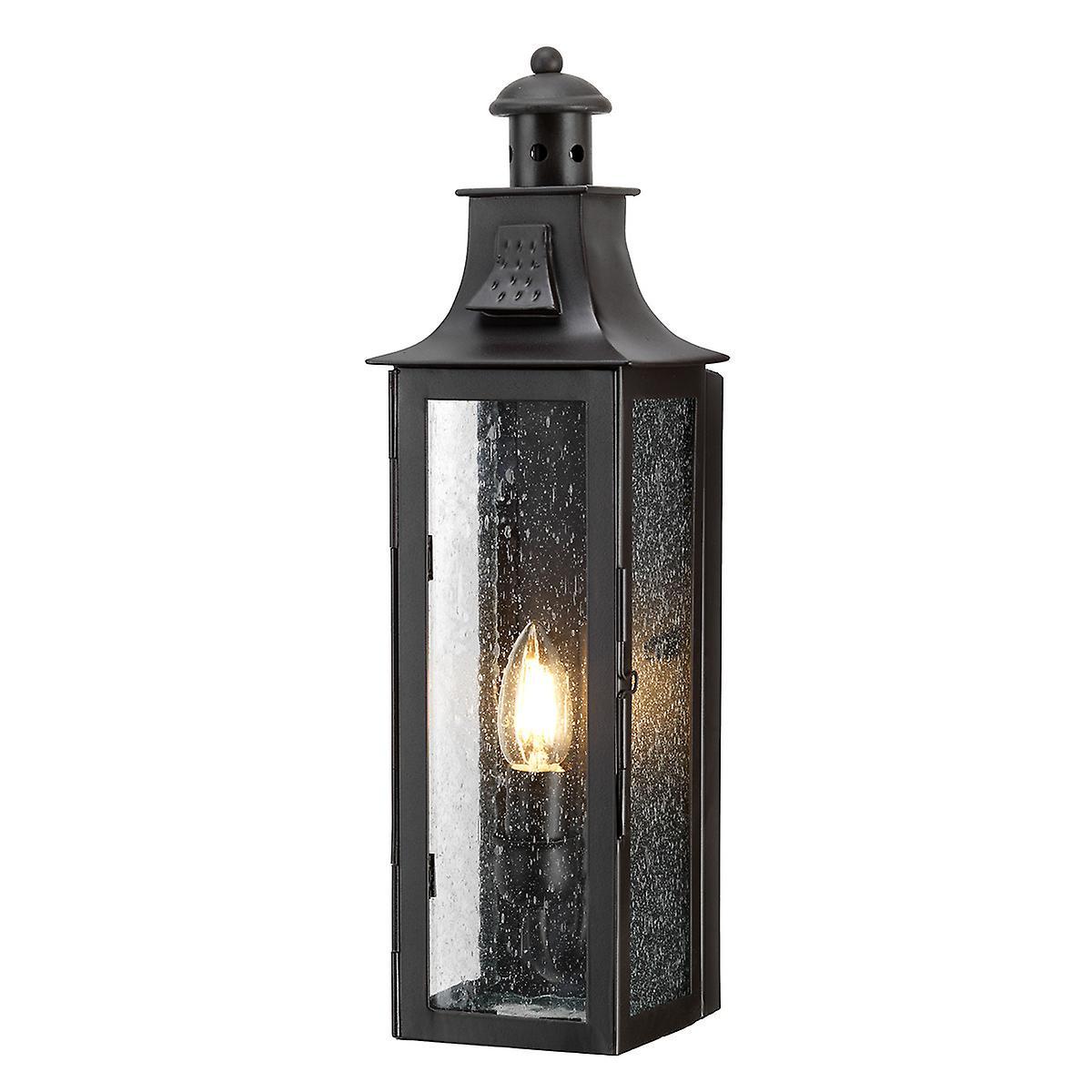 Stow 1 Light Outdoor Wall Lantern Light Old Bronze IP44 E14