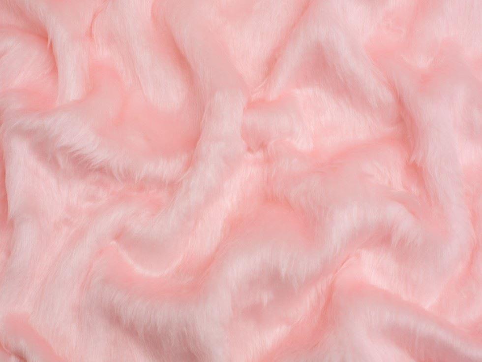 Minerva Core Range Short Pile Faux Fur Fabric Baby Pink