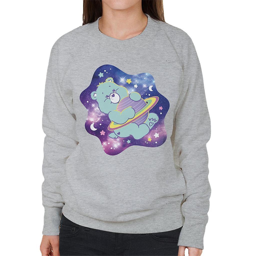 Care Bears Bedtime Bear Dreaming Of Space Women's Sweatshirt Heather Grey XX-Large