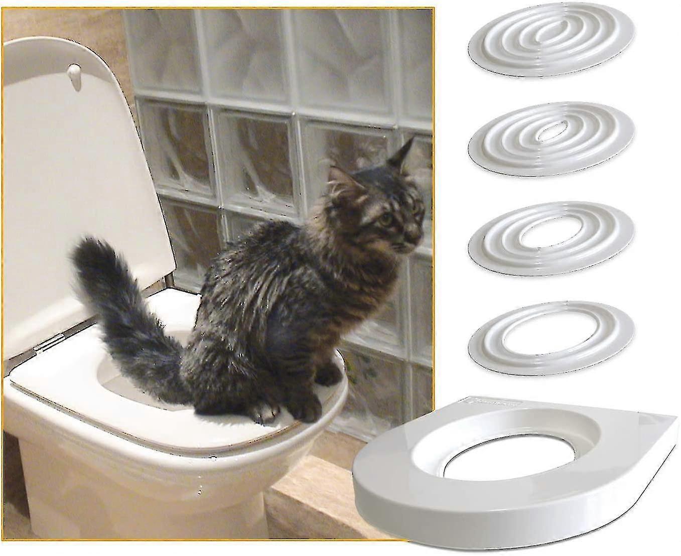 Ersam Cat Training Kit Teach Your Cat To Use The Toilet In 5 Small Steps Black Yellow