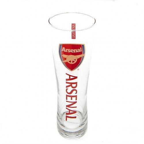 Arsenal FC Tall Beer Glass Transparent/Red 24cm