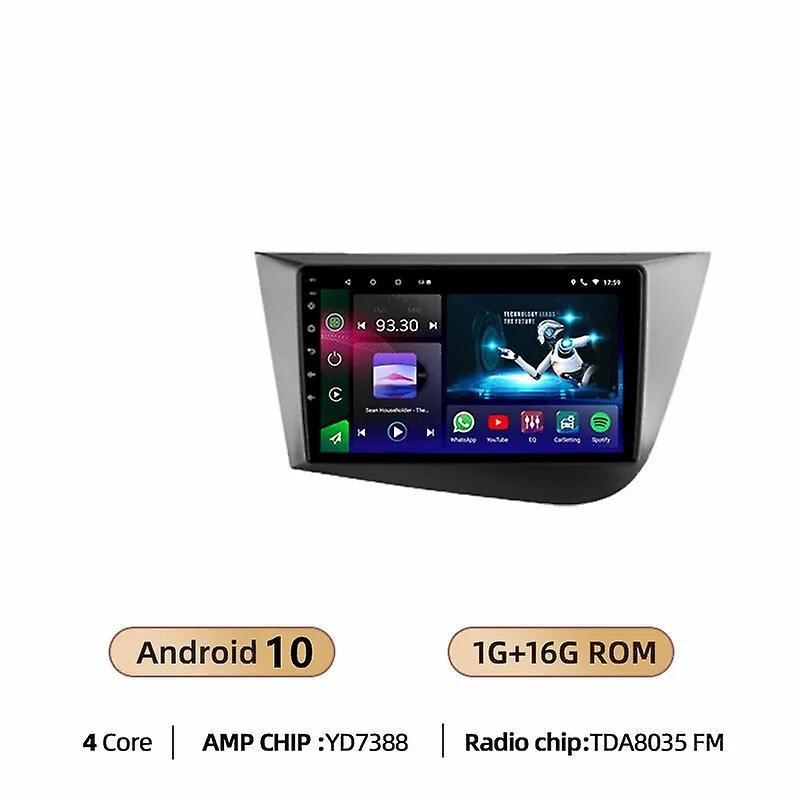 Aintier For Seat Leon 2 2005 - 2012 Car Radio Ai Voice Multimedia Video Player Navigation Gps Android Auto No 2din 2 Din Dvd A6 Pro 1-16G