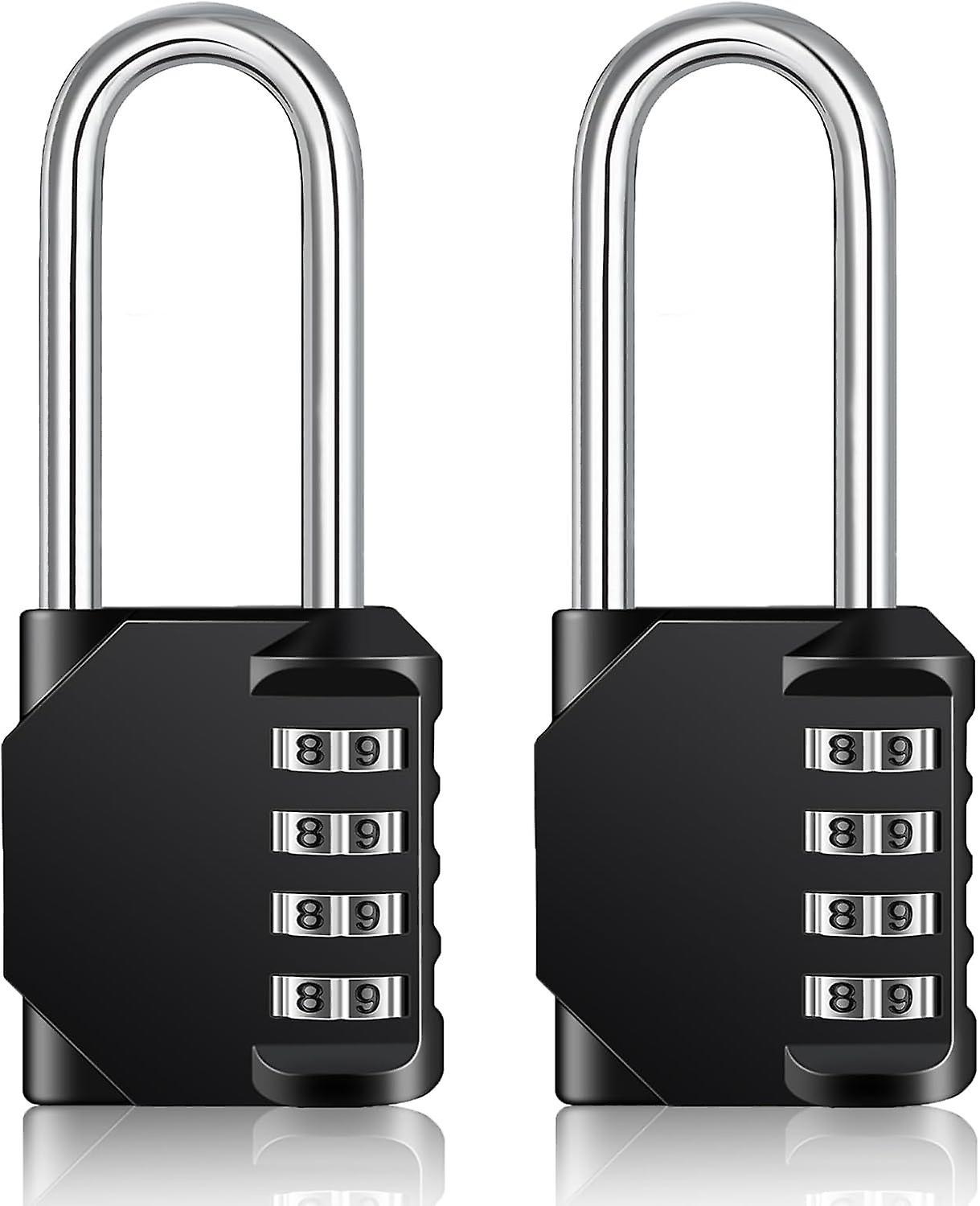 Tinor Long Code Padlock Outdoor for Gate, Garden Shed, 4 Digits Large Padlock 4 Digit Code for Locker Locker Sports, College, School, Combination L...