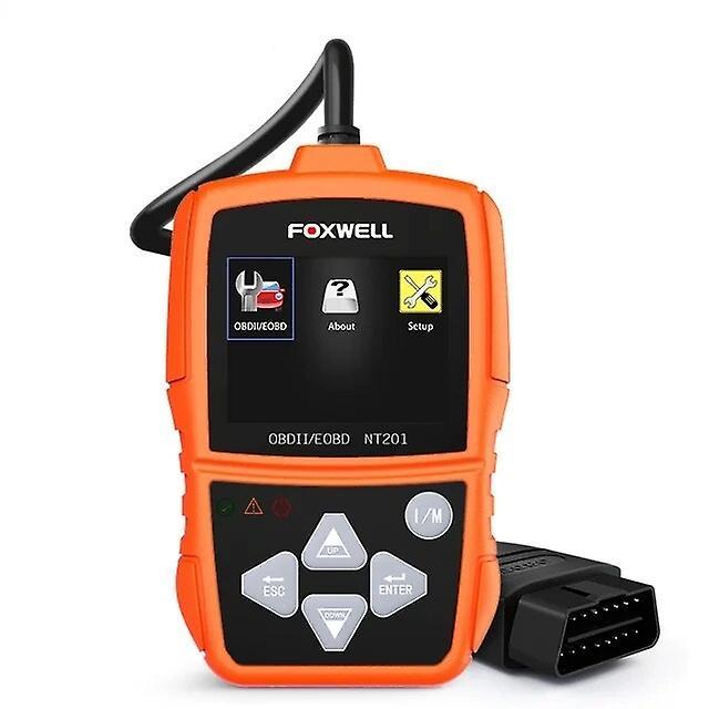 ?Foxwell Foxwell NT201 OBDII/EOBD Code Reader Car Diagnostic Scan Tool Automotive Scanner Check Engine