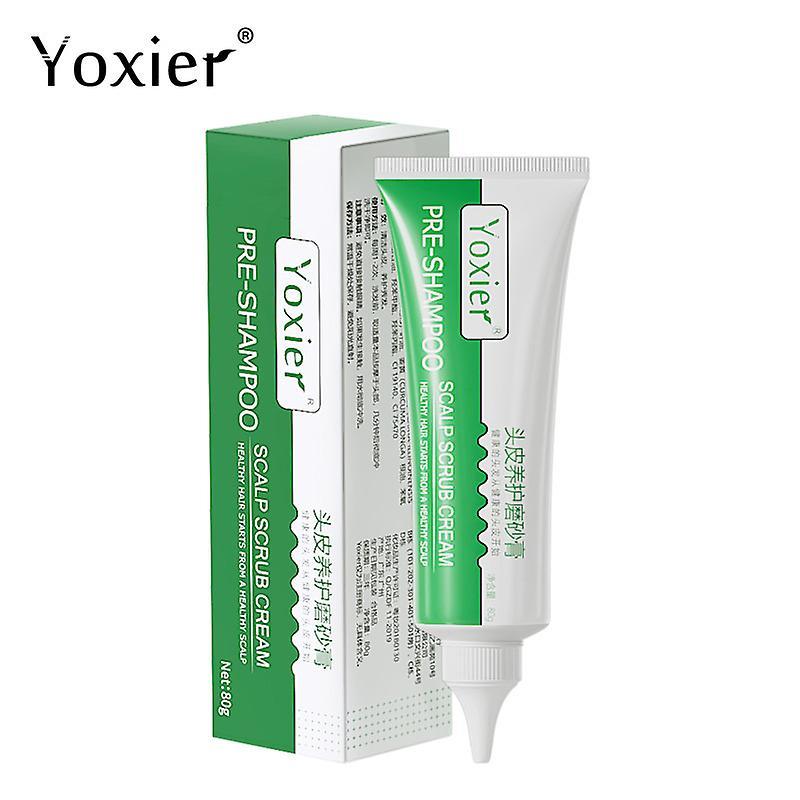 Atuto Yoxier 80g Hair Growth Pre-shampoo Scalp Scrub Oil Control Antiprurtic Treatmen Alopecia Dandruf Peeling Areata Scalp Mites Care 1 pcs 80g